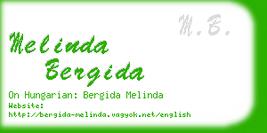 melinda bergida business card